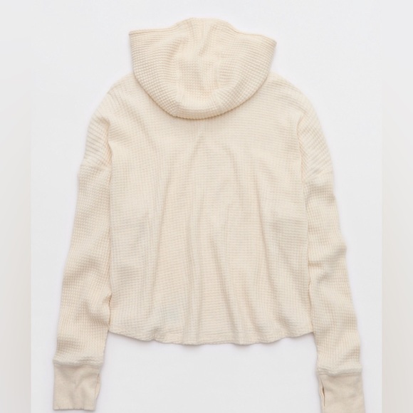 Aerie Women's Waffle Hoodie - Picture 4 of 7